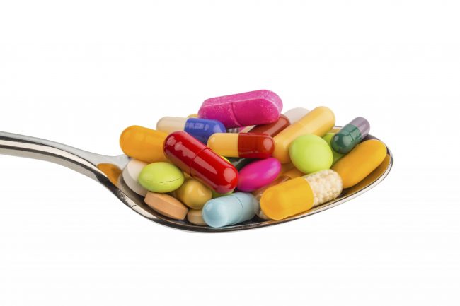 Closeup of pills